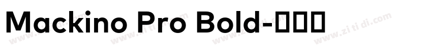 Mackino Pro Bold字体转换